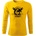 DRAGOWA FIT-T Тениска с дълъг ръкав Muscle Army Original, жълта, 160 г/м2 (5836)