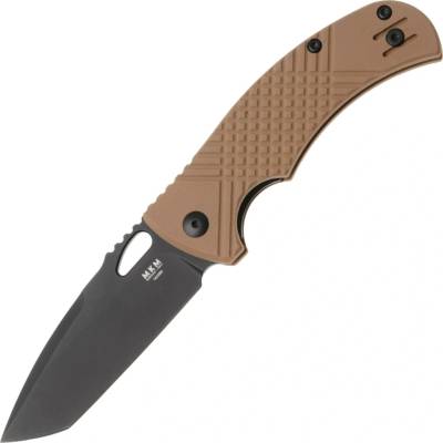 MKM CIRAS - Sandvick 14C28N ČERNĚ POTAŽENÁ čepel - COYOTE TAN G10 MK CR-GCTB