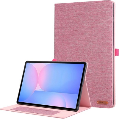 Vsetkonamobil 110323 FABRIC Zaklápací kryt pre Samsung Galaxy Tab S10 FE+ ružový