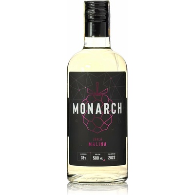 Monarch Zralá Malina 38% 0,5 l (holá láhev)