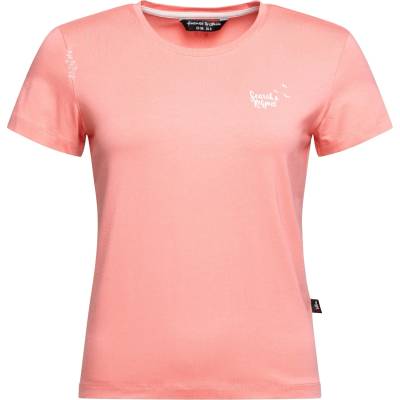 Chillaz Дамска тениска Chillaz Women's Iseo Search & Respect T-Shirt - Coral - размер 40 (EU) (916-3829-0115)