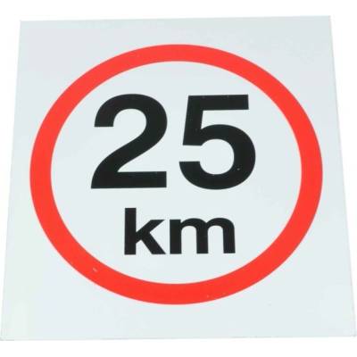 Omezení rychlosti 25 km