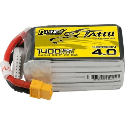 GENS ACE LIPO TATTU R-Line FPV serie 6S 6S1P 130C Version 4.0 22,2V 1400 mAh