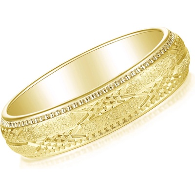 Olivie Snubní stříbrný prsten HELSINKI GOLD 9050