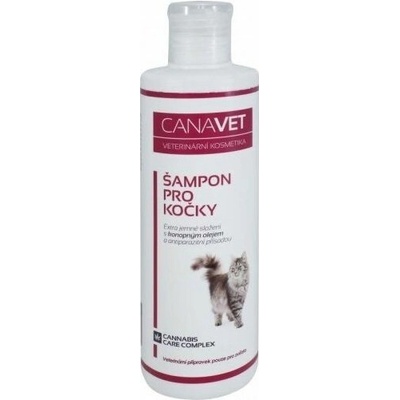 CANAVET Šampón pre mačky s antiparazitnou prísadou 250ml