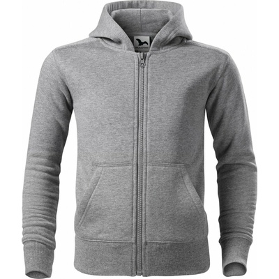 Malfini mikina Trendy Zipper tmavě šedý melír