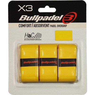 Bullpadel HaC Overgrip GB 1201 3ks Žltý