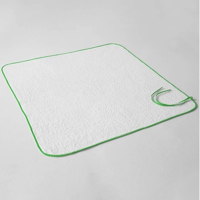 VEBA OSUŠKA LOTA - BÍLÁ SE ZELENOU LEMOVKOU 100 x 100 cm