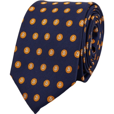 Bubibubi kravata bitcoin tmavomodrá