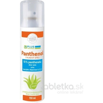 Plus Lekáreň Panthenol 10% chladivý sprej sensitive, pena 150 ml