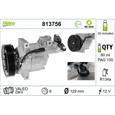 Kompresor, klimatizace VALEO 813756