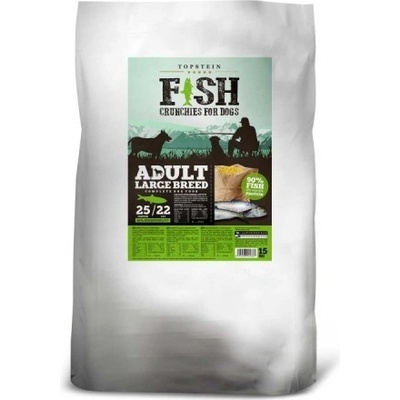 Topstein Fish Crunchies for dogs Adult Large Breed 15 kg