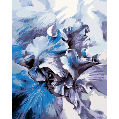 ZUTY Malování podle čísel MODRÉ KOSATCE 40 x 50 cm