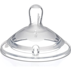 Chicco Комплект биберони Chicco - Natural Feeling, Силиконови, 3 капки, 6 m+, 2 броя (N0207)