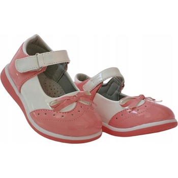 Detské baleríny laky na suchý zips kožená vložka 6485