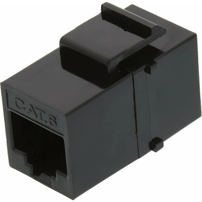 XtendLan Keystone/spojka, RJ45, Cat 6, UTP, černý, instalace kabeláže bez narážení kabelů KESB6NPPPX