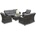 Garden Point Toledo Coffee 7 Garden Point антрацит луксозни мебели от техноратан (GAP132-COF7)