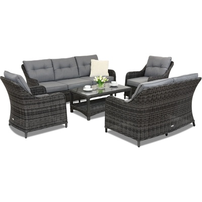 Garden Point Toledo Coffee 7 Garden Point антрацит луксозни мебели от техноратан (GAP132-COF7)