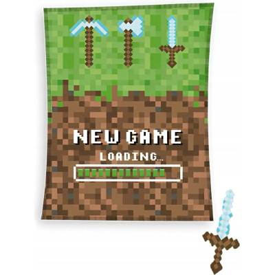 Carbotex Dětská deka vícebarevná motiv Minecraft