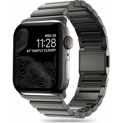 Tech-PČervenáect Belt Tech-PČervenáect SteelBand Apple Watch 4/5/6/7/8/9/SE/Ultra 1/2 42/44/45/49mm Černá