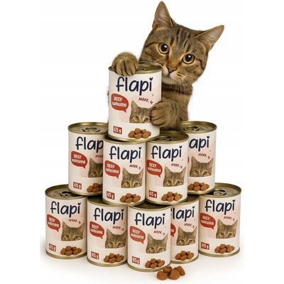 Flapi cat hovadzie 10 X 415 g