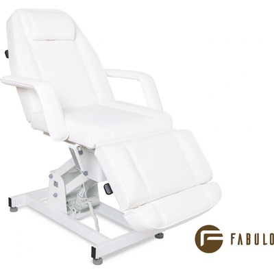 Fabulo Finnegan Elektrické kozmetické kreslo 172,5*64 cm | 58 kg | biela