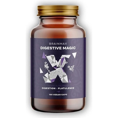 BrainMax Digestive Magic Podpora trávení 100 rostlinných kapslí