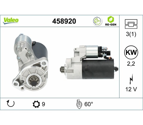 Startér VALEO 458920