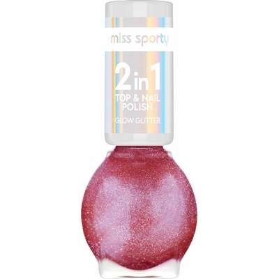 Miss Sporty lak na nechty Glow Glitter 80