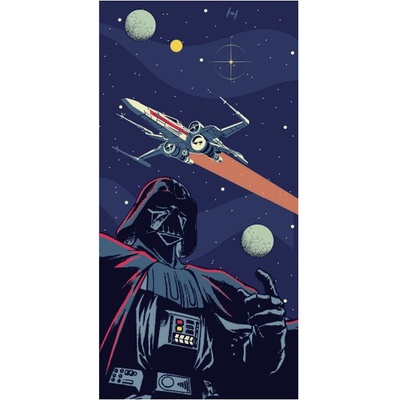 Carbotex osuška Star Wars temný pán galaxie 70 x 140 cm