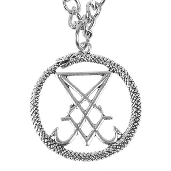 FALON чокър Sigil Of Lucifer Silver- PSY1072