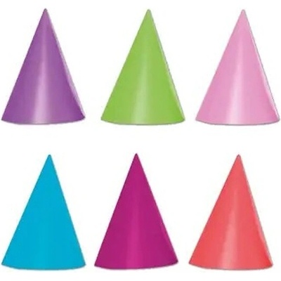 Procos Čepičky papírové mix barev 6 ks – Zboží Mobilmania