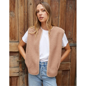 Threadbare Елек Threadbare Women's Lightweight Padded Slim Fit Gilet - Mauve