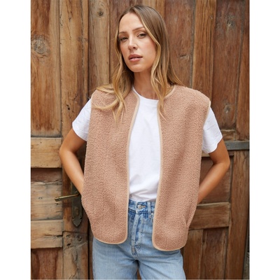 Threadbare Елек Threadbare Women's Lightweight Padded Slim Fit Gilet - Mauve
