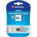 Pamäťové karty Verbatim microSDHC 32GB class 10 44013