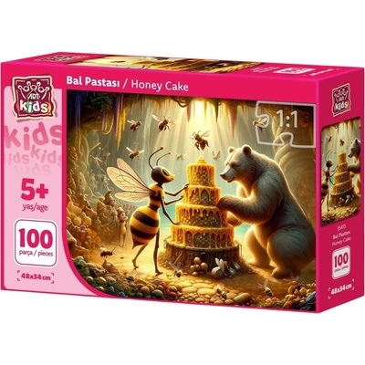 Art Puzzle Детски пъзел Art Puzzle от 100 части - Медена торта (35415)