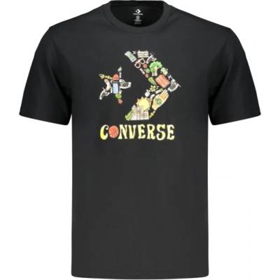 Converse Мъжка тениска с къс ръкав Converse, Размер L, Цвят Черен (CVM6T098_NE001)
