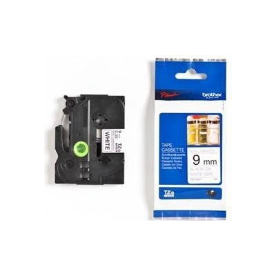 páska BROTHER TZeN221 čierne písmo, biela páska nelaminovná NON LAMINATED Tape (9mm) TZEN221