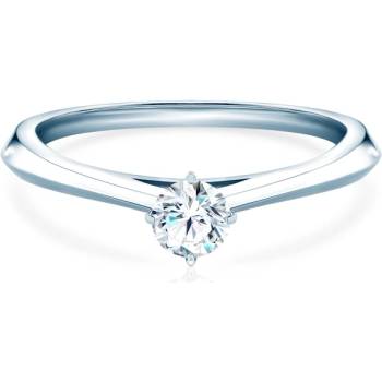 SAVICKI Годежен пръстен The Light: бяло злато, лабораторен диамант