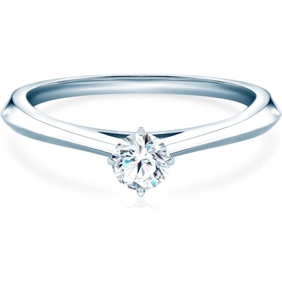 SAVICKI Годежен пръстен The Light: бяло злато, лабораторен диамант