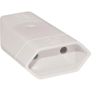 EUROLAMP Щепсел eurolamp sa - 10393, 2.5А 240v, женски, бял (800-10024) - ozone