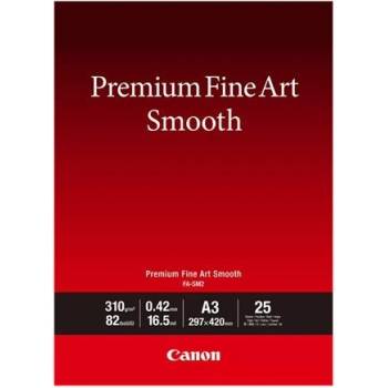 Canon Premium Fine Art Smooth 1711C013, 310 г/м2, A3, 25 бр. , мат, мастиленоструен, бял, фотографска хартия (1711C013)