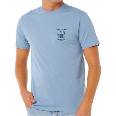 Rip Curl Мъжка тениска Rip Curl Desti Animals Tee T-shirt - Faded Denim - размер XL (216-0986-1315)