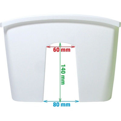 Prosperplast Květináč truhlík na zábradlí CROWN antracit 58 cm