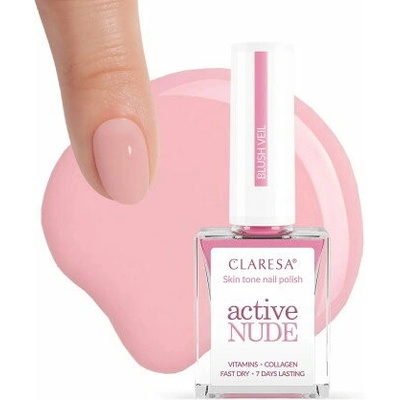 Claresa Active Nude BLUSH VEIL klasický lak na nechty 9,5 ml