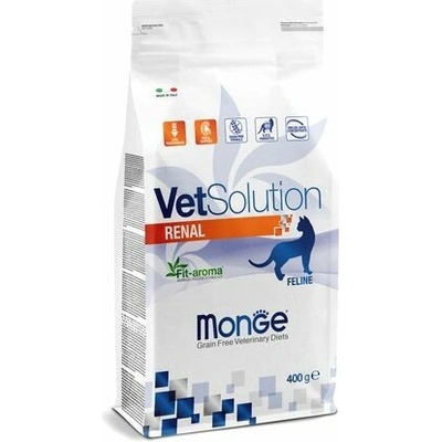 MONGE VetSolution Cat Renal diétne suché na podporu funkcie obličiek v prípade chronického zlyhania obličiek 0,4 kg