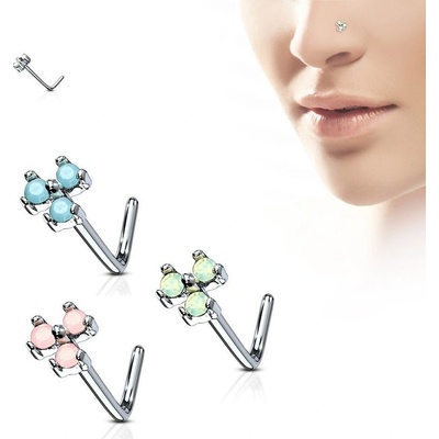Šperky4U zahnutý piercing do nosu N0081-P