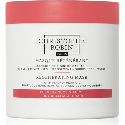 Christophe Robin Regenerating Mask with Prickly Pear Oil регенерираща маска за суха, увредена и химически третирана коса 250ml