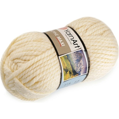 Pletací příze Alpine maxi 250 g Varianta: 15 (662) krémová světlá, Balení: 1 ks