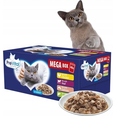Prevital Mega Box Veal salmon liver chicken 40 x 100 g